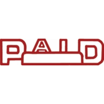 Sp- Shiny Pre-Inked Stamp En201 Paid & Date Red