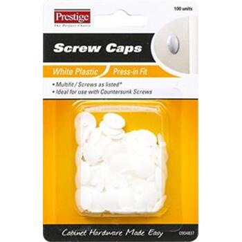 Cap Screw Press-in White 100pk