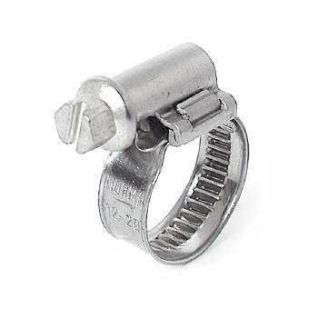Clip Hose Worm Drive Stainless Steel Band 12-20mm