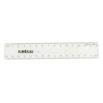 Ruler Celco 15Cm Clear Plastic Tc101