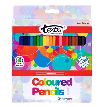 Pencil Coloured Texta Pk24