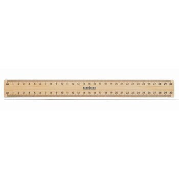 Ruler Celco 30Cm Wooden Metal Edge