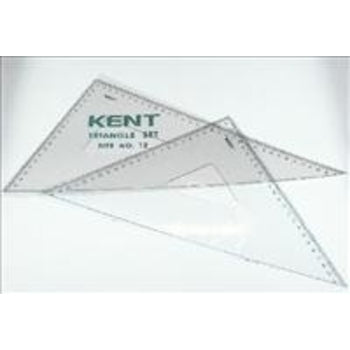 Set Square Kent No.12 Set 2 240Mm/300Mm