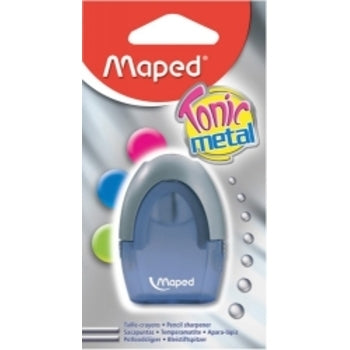 Sharpener Maped Tonic Metal Single W/Canister