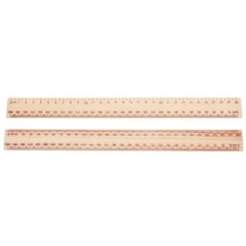 Ruler Celco 30Cm Wooden Polished Metric