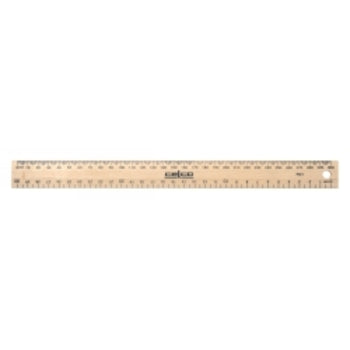 Sp- Ruler Celco 30Cm Wood Metric Drilled