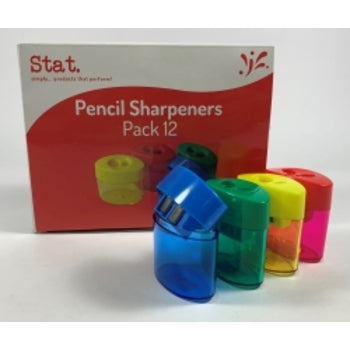 Sharpener Stat Plastic Oval Cylinder Bx12