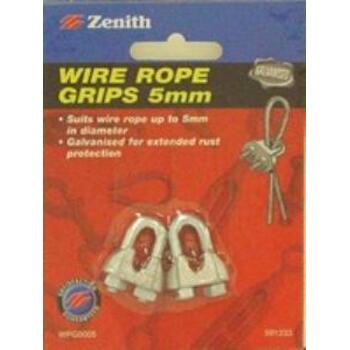 Grip Wire Rope Galvanised 5mm Card Of 2