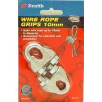 Grip Wire Rope Zinc Plated 10mm Card Of 2