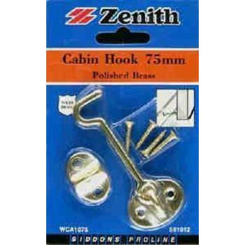 Hook Cabin P/brass 75mm