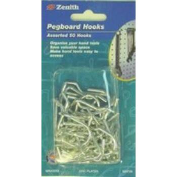 Hpk Pegbrd Hook 50Pc S+J Shape