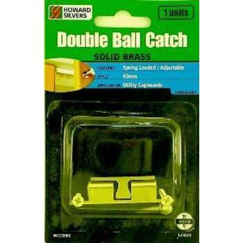 Catch Double Ball Brass 60mm