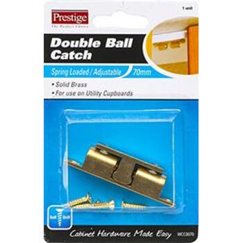 Catch Double Ball Brass 70mm Card Of 1