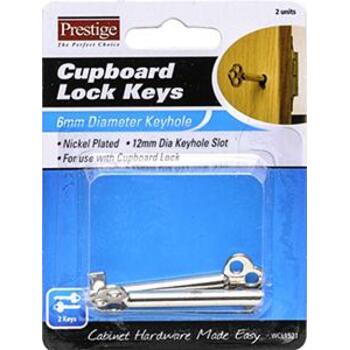 Lock Cupboard Keys 521 Card Of 2