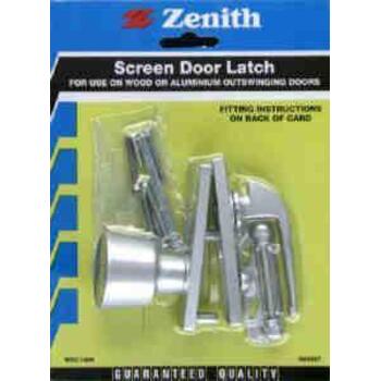 Latch Screen Door Silver