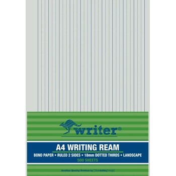 Exam Paper Writer A4 18Mm Dotted Thirds Landscape Ream 500