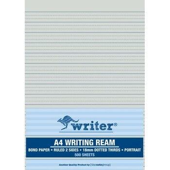 Exam Paper Writer A4 18Mm Dotted Thirds Portrait Ream 500