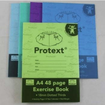 Exercise Book Protext A4 Pp 48Pg 18Mm Dotted Thirds Dog