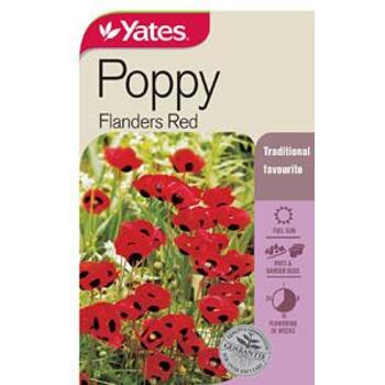 Yates Seed Poppy Red Flanders