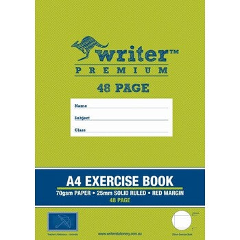 Exercise Book Writer Premium A4 25Mm Ruled+Margin Umbrella 48Pg