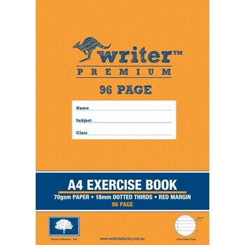 Exercise Book Writer Premium A4 96Pg 18Mm Dotted Thirds + Margin Tree