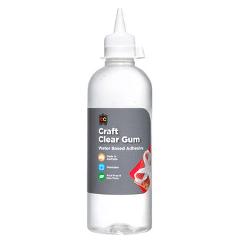 Glue Craft Ec Clear Gum 500Ml Water Based