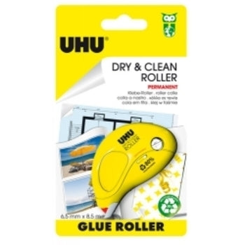 Glue Uhu Dry & Clean Roller Perm 6.5Mm X 8.5M