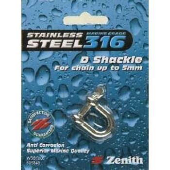 Shackle D S/steel 5mm Cd1