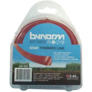 Bynorm Trimmer Line Star Red 2.4mm 15M