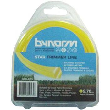 Bynorm Trimmer Line Star Yellow 2.7mm 12M