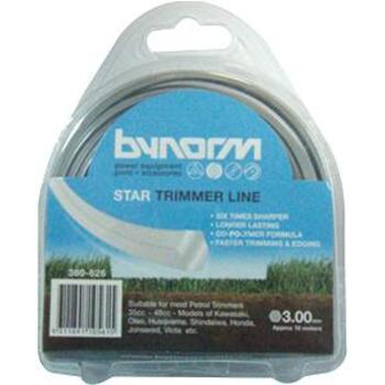 Bynorm Trimmer Line Star Grey 3.0mm 10M