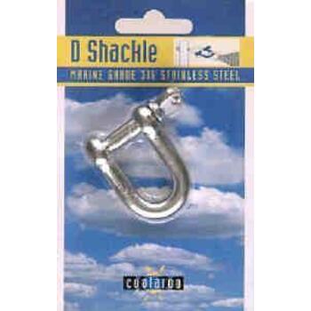 D Shackle 8mm S/steel