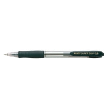 Pen Pilot Bp Super Grip Bpgp-10R Retract Med Black Bx12