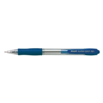 Pen Pilot Bp Super Grip Bpgp-10R Retract Med Blue Bx12