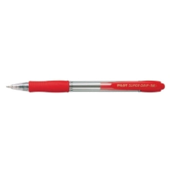 Pen Pilot Bp Super Grip Bpgp-10R Retract Med Red