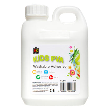 Sp- Glue Kids Washable Pva 1L Ph-Neutral Non-Toxic Edvantage