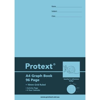 Graph Book Protext Pp A4 10Mm 96Pg Bilby