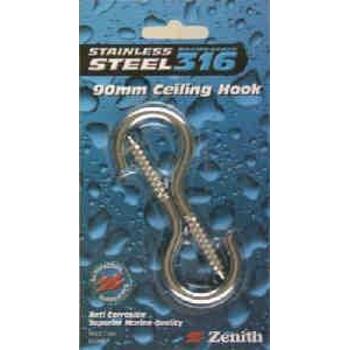 Hook Ceiling S/steel 90mm Cd2