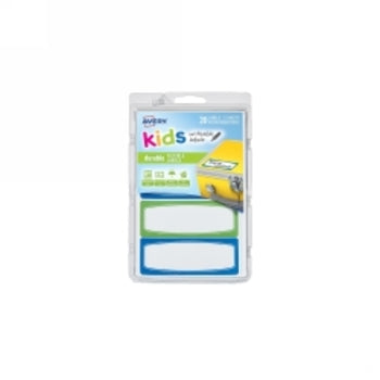 Sp- Labels Writable Avery 89X32Mm Pk20 Kids Id Blue/Green
