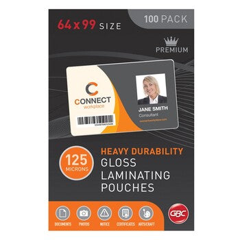 Sp- Laminating Pouch Gbc 64X99Mm 125 Micron Gloss