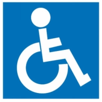 Sign Apli S/Adh Pk1 Disabled Blue/White