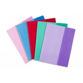 Book Sleeves Contact Slip On 9X7 Asst Tints Pk5