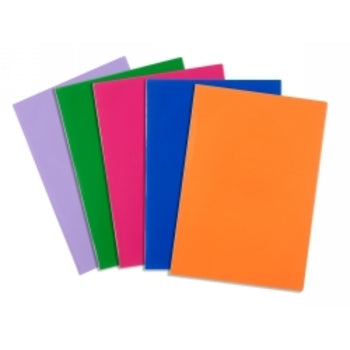 Book Sleeves Contact Slip On 9X7 Solid Colours Pk5