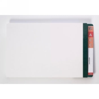 Sp- File Lateral Avery 367X242Mm Wht Shelf With Dark Green Mylar Tab Pk100