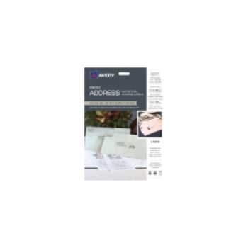 Sp- Label Kit Avery Printable 128 Address/130 Return Clear