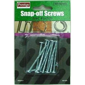 Screw Handle Snap Off Zinc Plated M4X50 12Pack