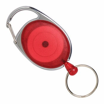 Sp- Key Holder Marbig Snap Lock Red Retractable