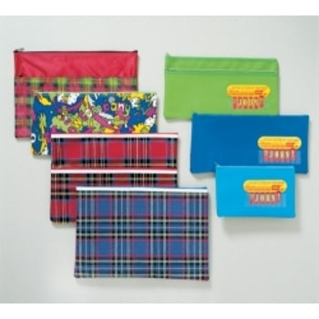 Sp- Pencil Case Marbig Giant 36X25.5Cm 1Zip Tartan
