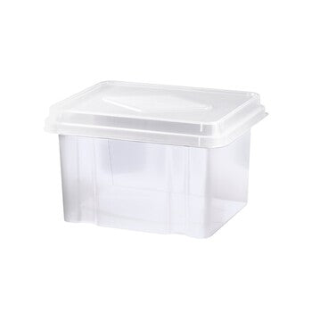Storage Box Italplast 32L Clear Base/Clear Lid