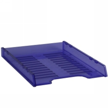 Document Tray Italplast A4 Slimline Multi Fit Tinted Purple